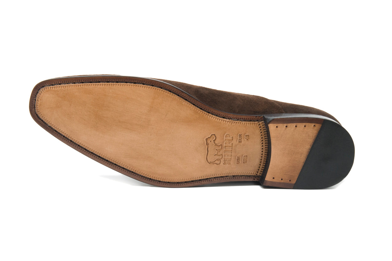 HAPPY CHIC - BROWN SUEDE