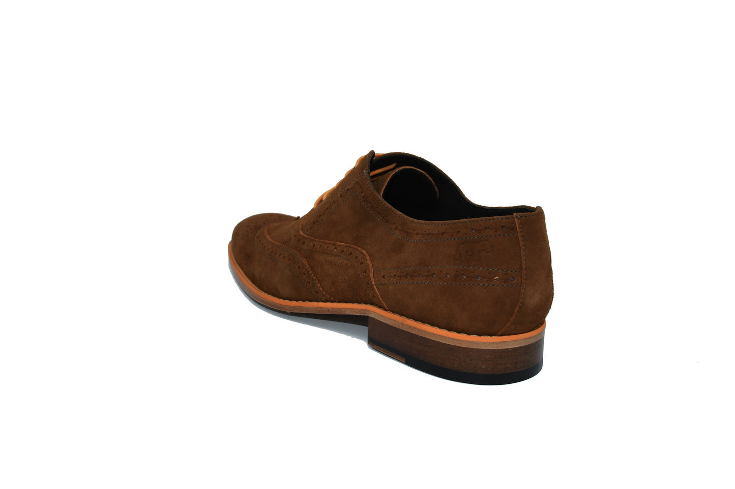 URBAN CHIC - LIGHT BROWN SUEDE & ORANGE