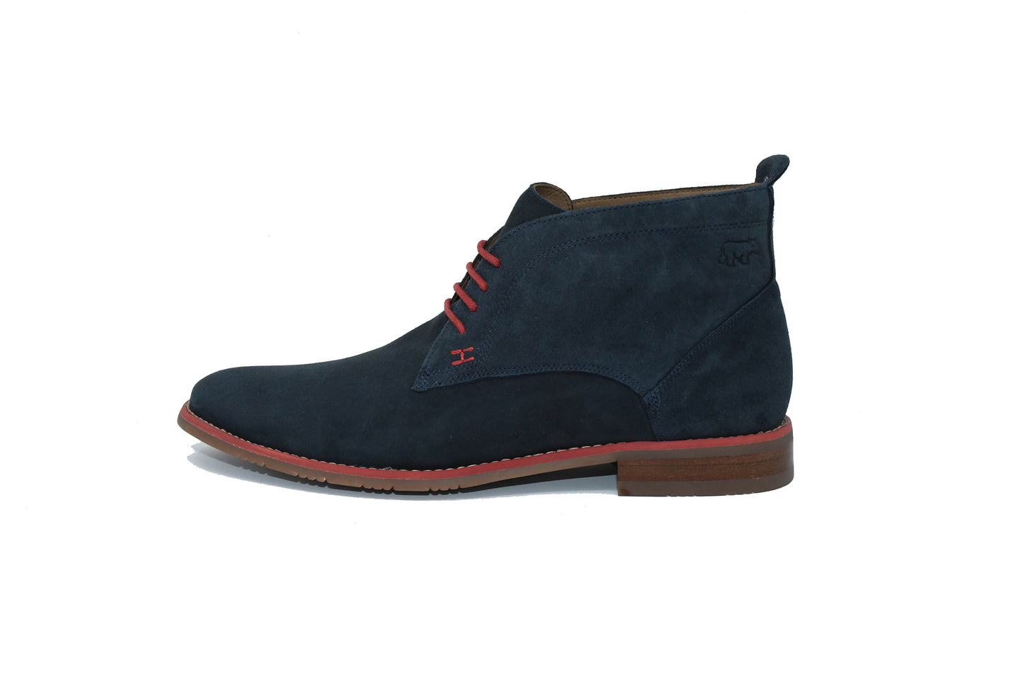 HIPPY CHIC BOOTS -  NAVY BLUE AND RED